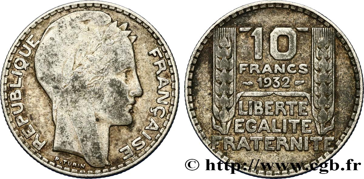 10 francs Turin 1932  F.360/5 MB25 