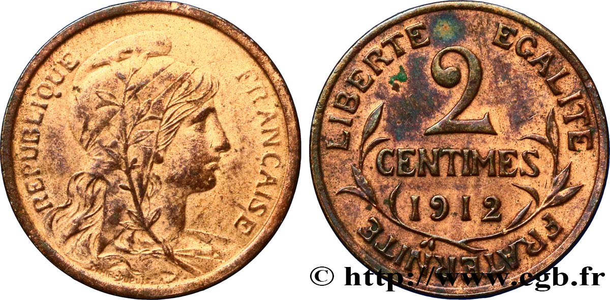 2 centimes Daniel-Dupuis 1912 Paris F.110/15 MB25 