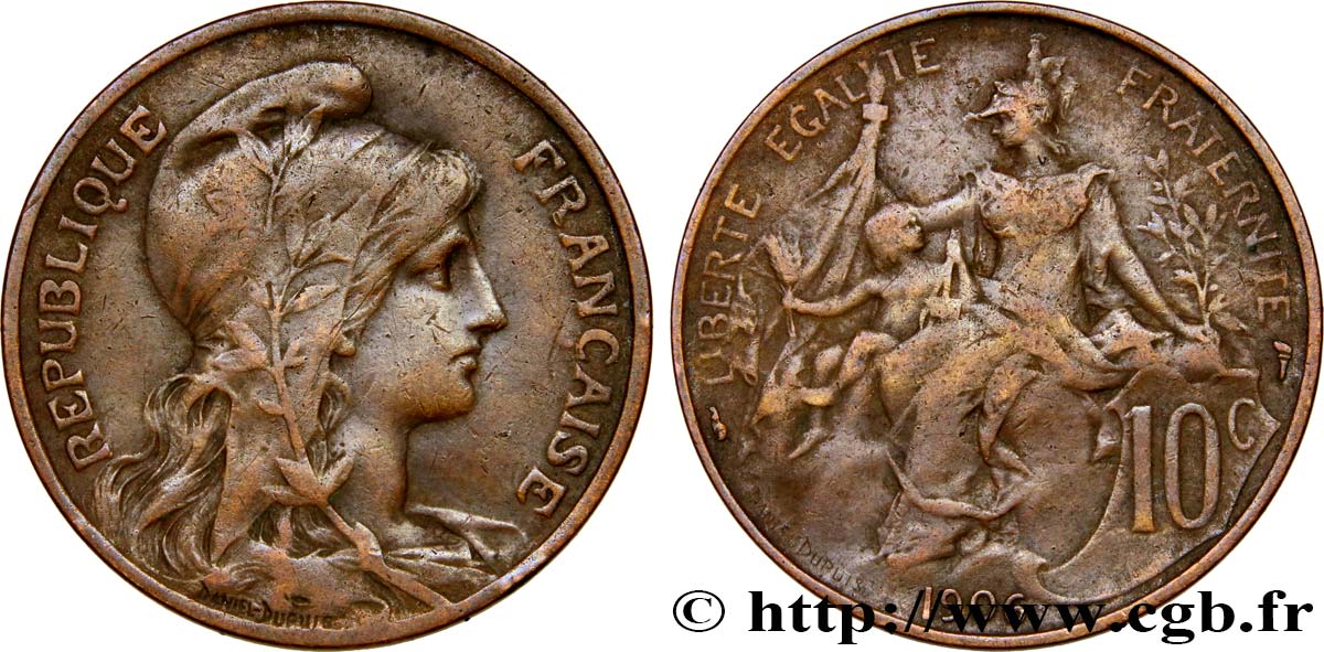 10 centimes Daniel-Dupuis 1906  F.136/15 TB35 