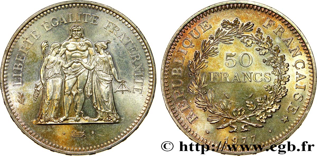 50 francs Hercule 1977 F.427/5 MS63
