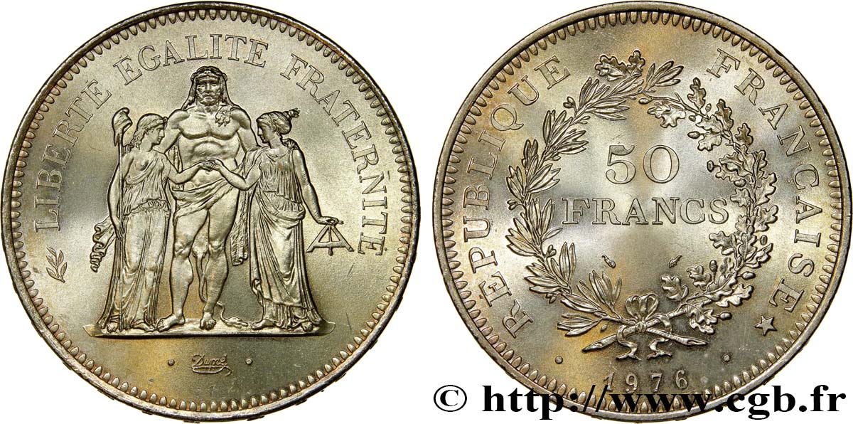 50 francs Hercule 1976  F.427/4 FDC65 