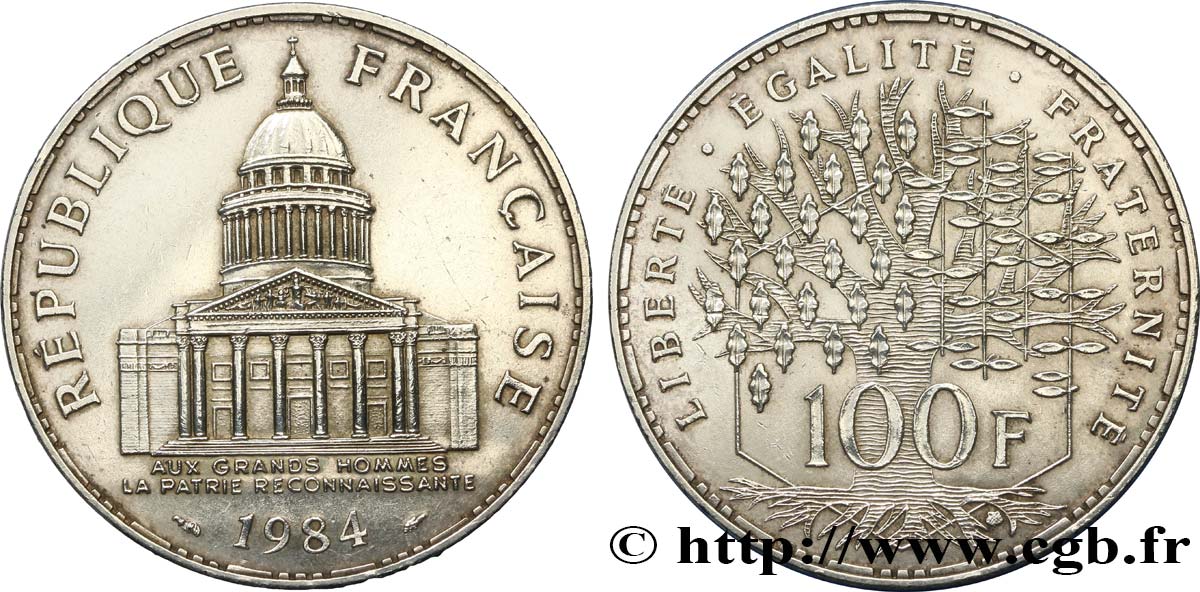 100 francs Panthéon 1984  F.451/4 SUP 