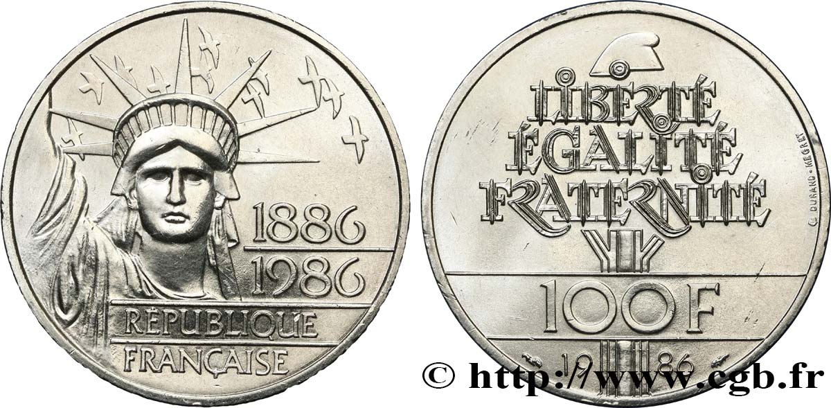 100 francs Liberté (Statue de la) 1986  F.454/2 SUP+ 
