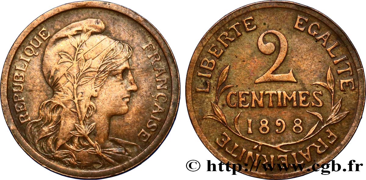 2 centimes Daniel-Dupuis 1898 Paris F.110/1 MBC45 