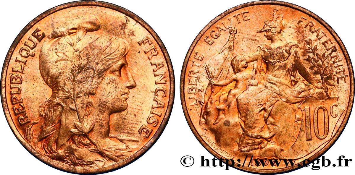 10 centimes Daniel-Dupuis 1898  F.136/5 MS62 