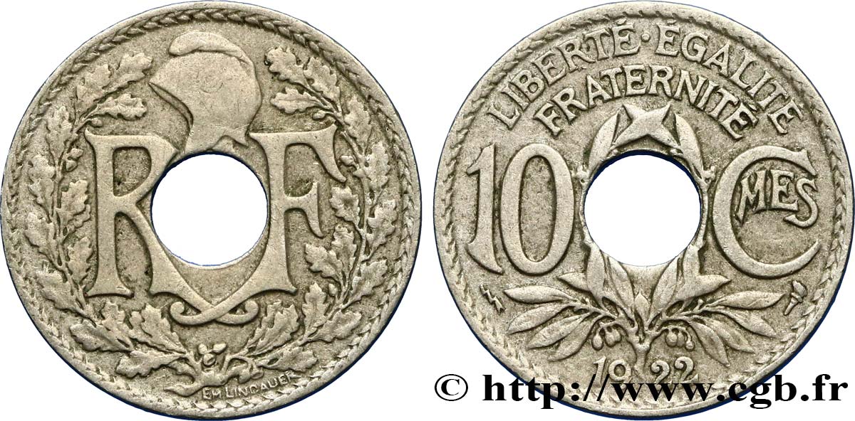 10 centimes Lindauer 1922 Poissy F.138/7 BB45 