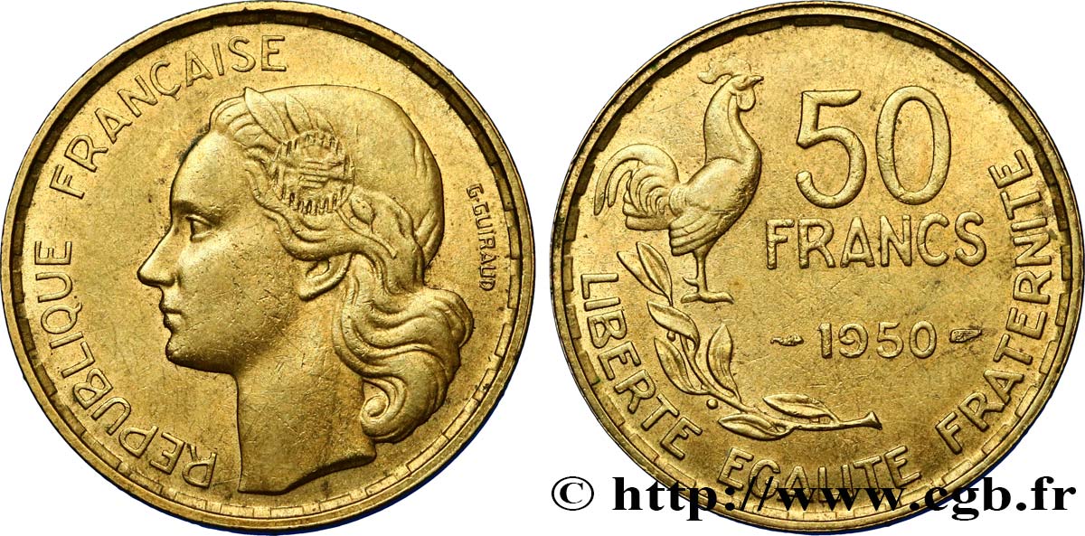 50 francs Guiraud 1950  F.425/3 SS48 