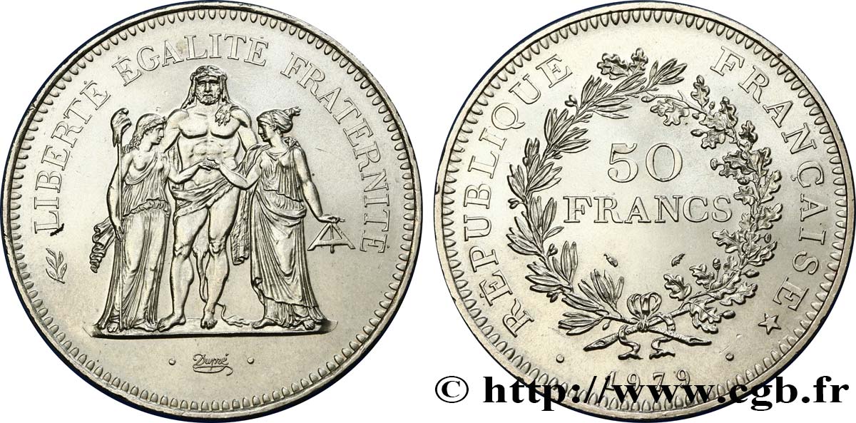 50 francs Hercule 1979  F.427/7 MS63 