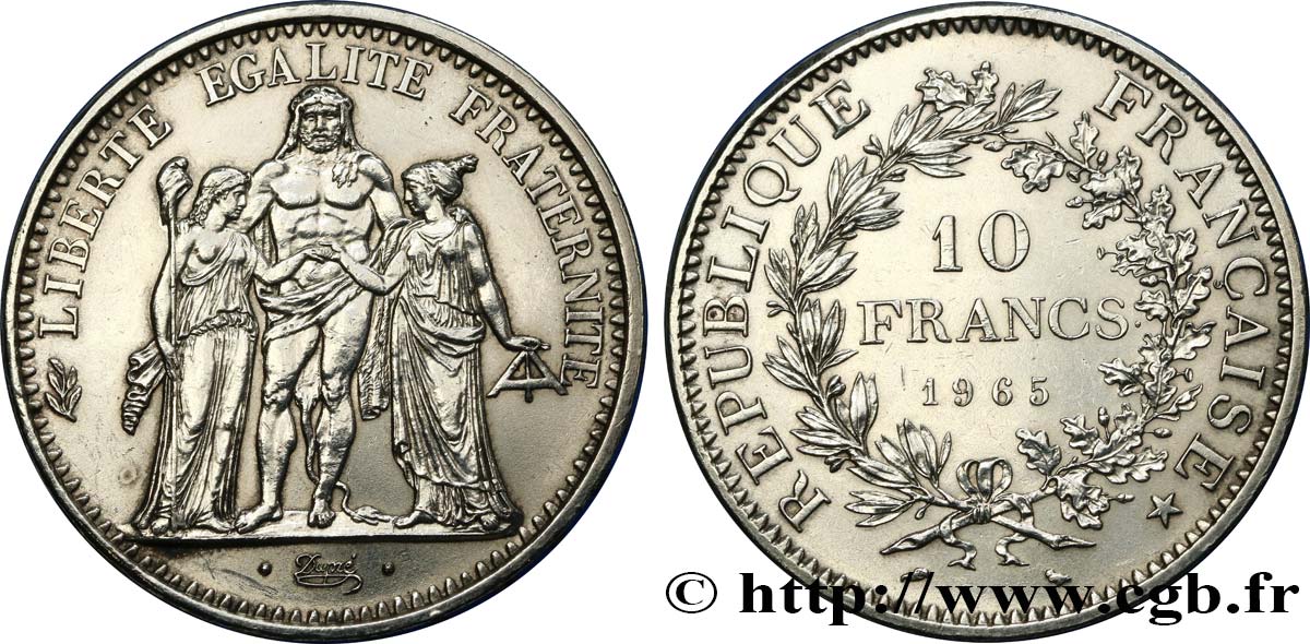 10 francs Hercule 1965  F.364/3 SUP
