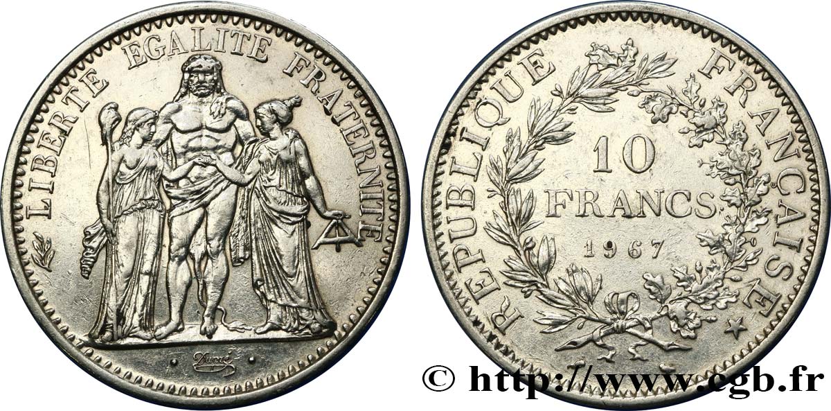 10 francs Hercule 1967 F.364/5 XF
