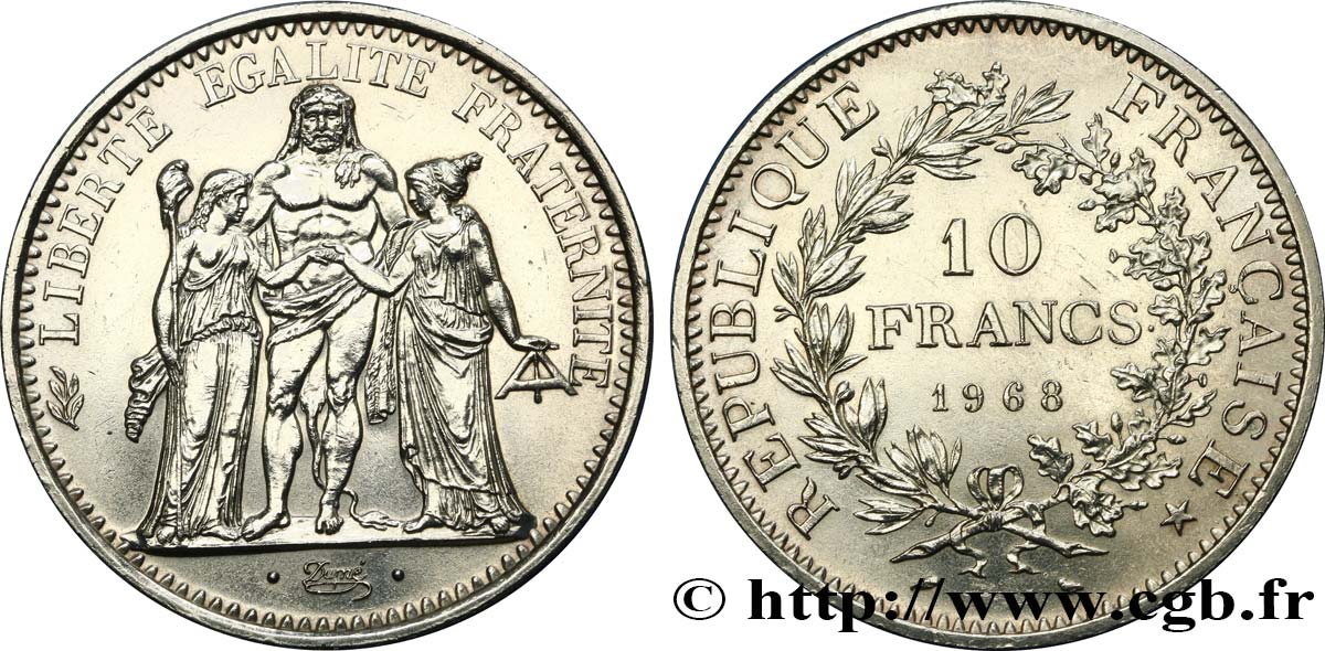10 francs Hercule 1968 F.364/7 AU