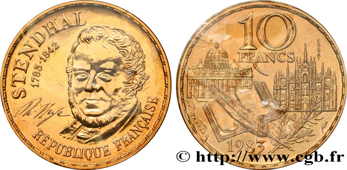 Essai de 10 francs Stendhal 1983 Pessac F.368/1 ST 