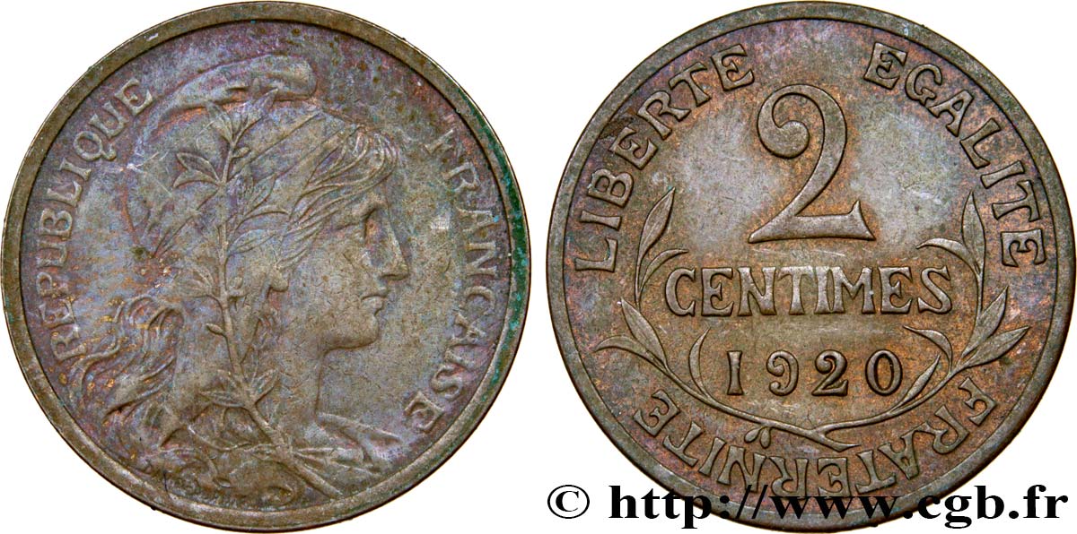 2 centimes Daniel-Dupuis 1920 Paris F.110/20 BB45 