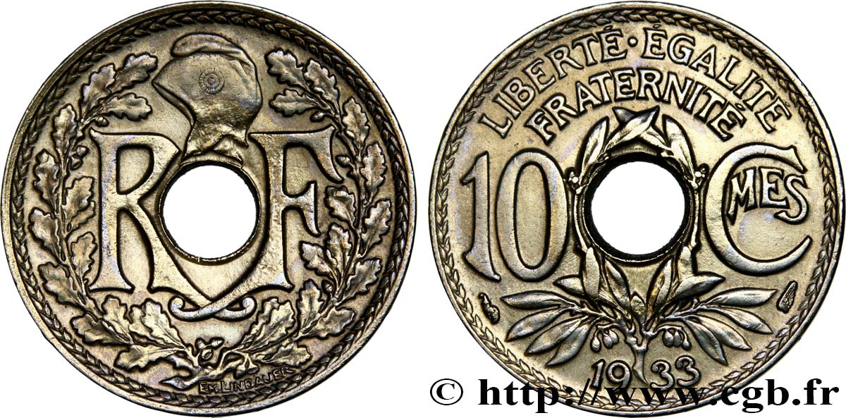 10 centimes Lindauer 1933  F.138/20 AU50 