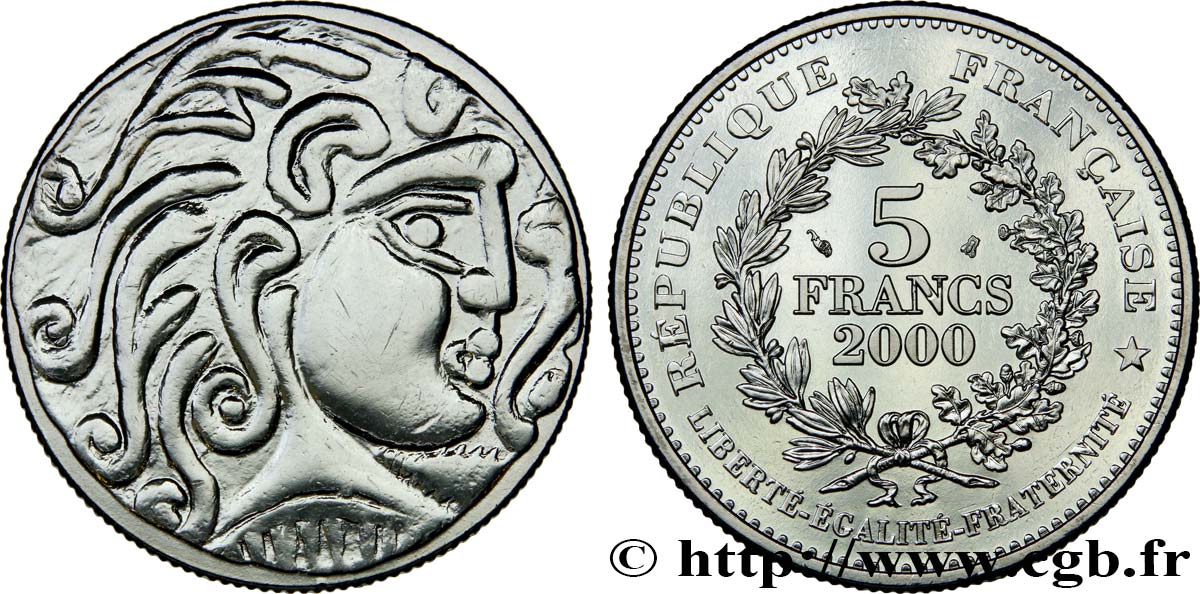 5 francs Statère des Parisii 2000  F9.347/1 SPL 