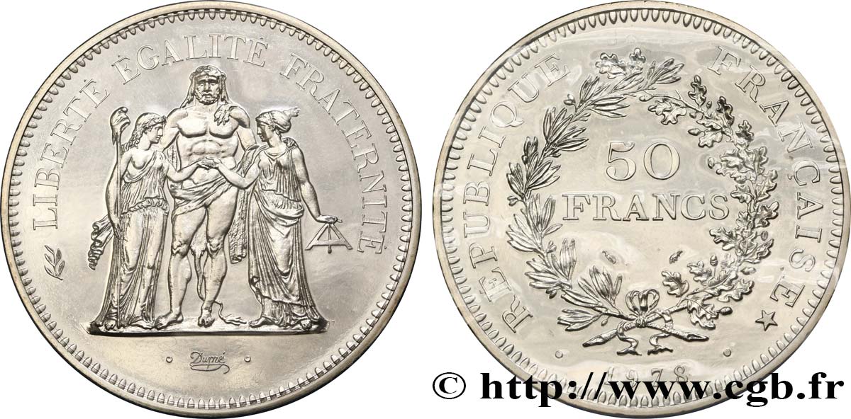 50 francs Hercule 1978  F.427/6 MS68 