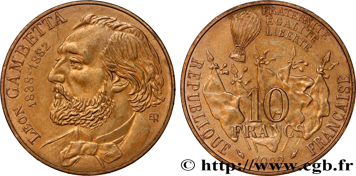 10 francs Gambetta 1982  F.366/2 XF48 