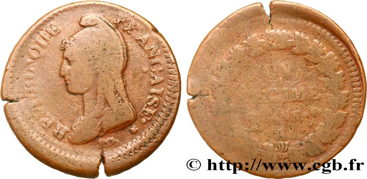 Un décime Dupré, grand module 1797 Paris F.129/1 VG8