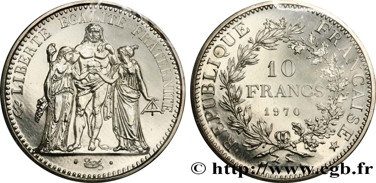 10 francs Hercule 1970 F.364/9 MS68