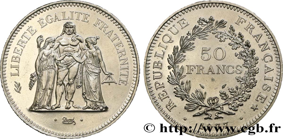50 francs Hercule 1977  F.427/5 SUP60