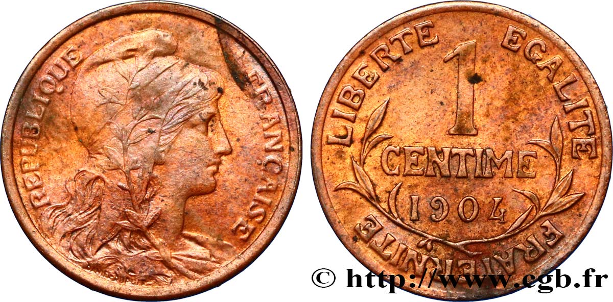 1 centime Daniel-Dupuis 1904 Paris F.105/9 AU52