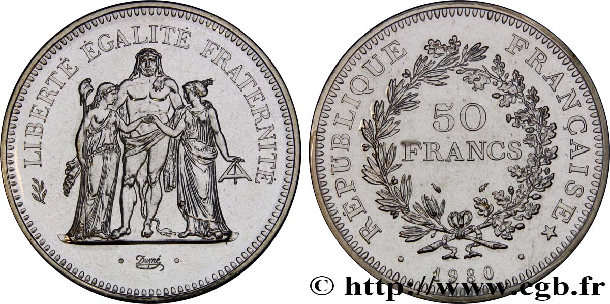 50 francs Hercule 1980  F.427/8 FDC68 