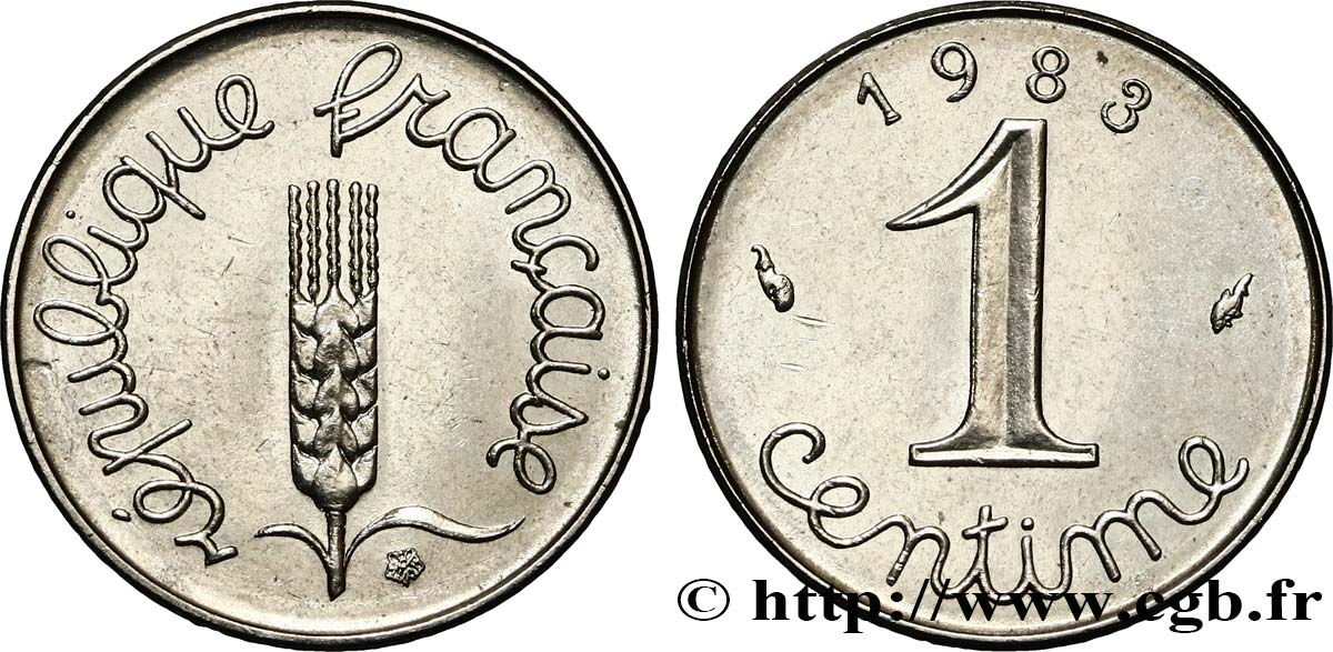 1 centime Épi 1983 Pessac F.106/40 MS62