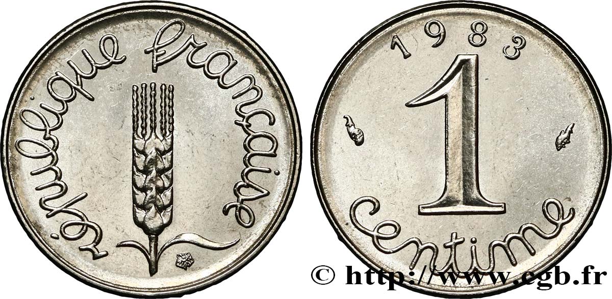 1 centime Épi 1983 Pessac F.106/40 SPL63