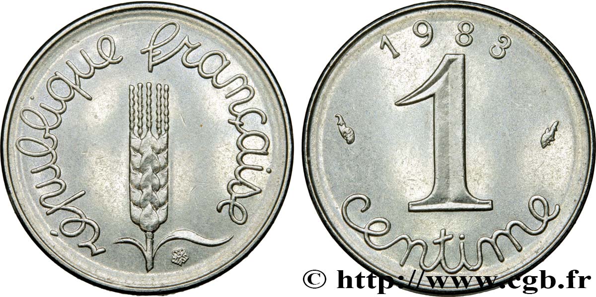 1 centime Épi 1983 Pessac F.106/40 SUP60