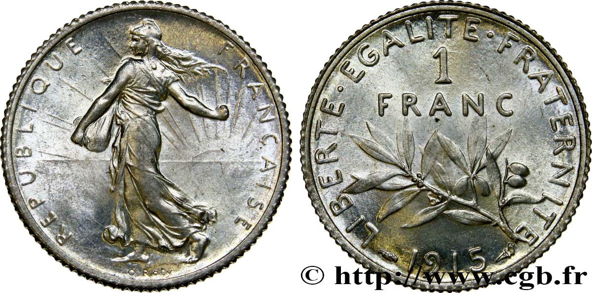 1 franc Semeuse 1915 Paris F.217/21 SPL63