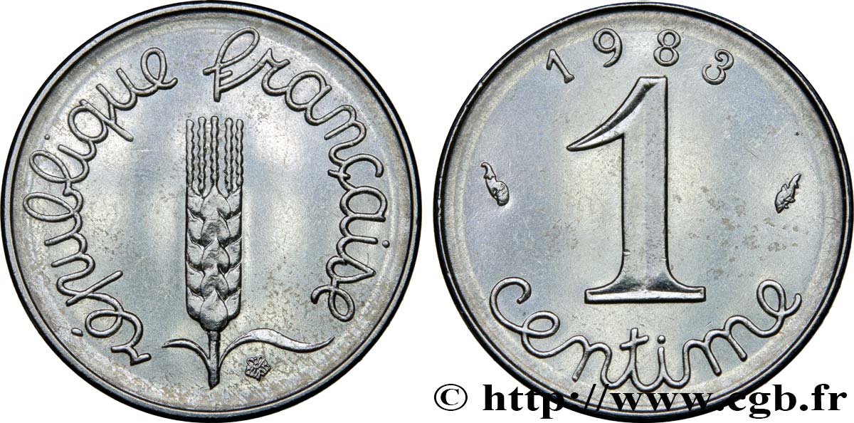 1 centime Épi 1983 Pessac F.106/40 MS63