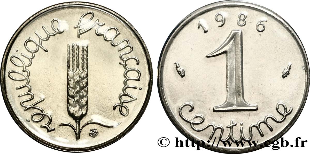 1 centime Épi 1986 Pessac F.106/43 FDC68