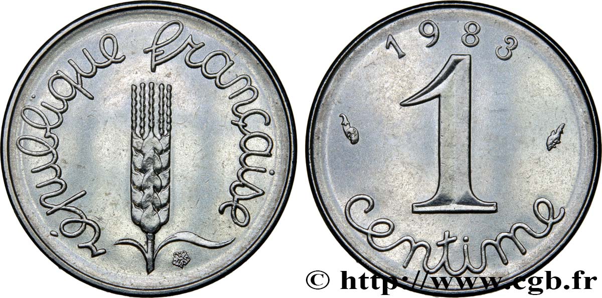 1 centime Épi 1983 Pessac F.106/40 MS63