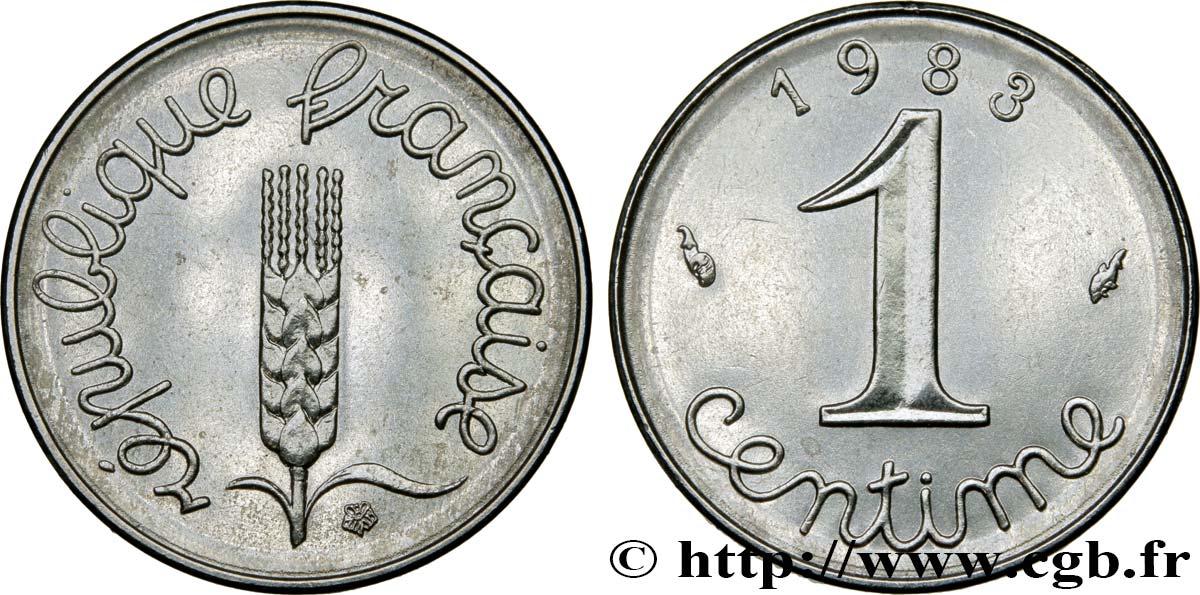 1 centime Épi 1983 Pessac F.106/40 SC63