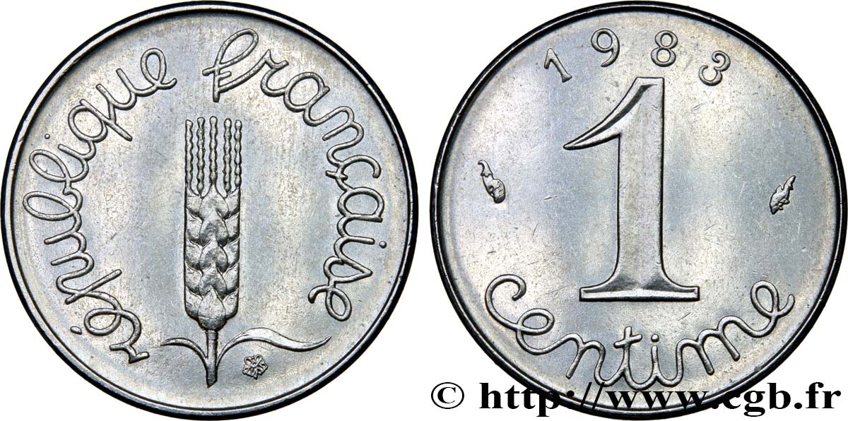 1 centime Épi 1983 Pessac F.106/40 fST63