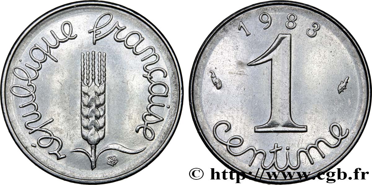 1 centime Épi 1983 Pessac F.106/40 SC63