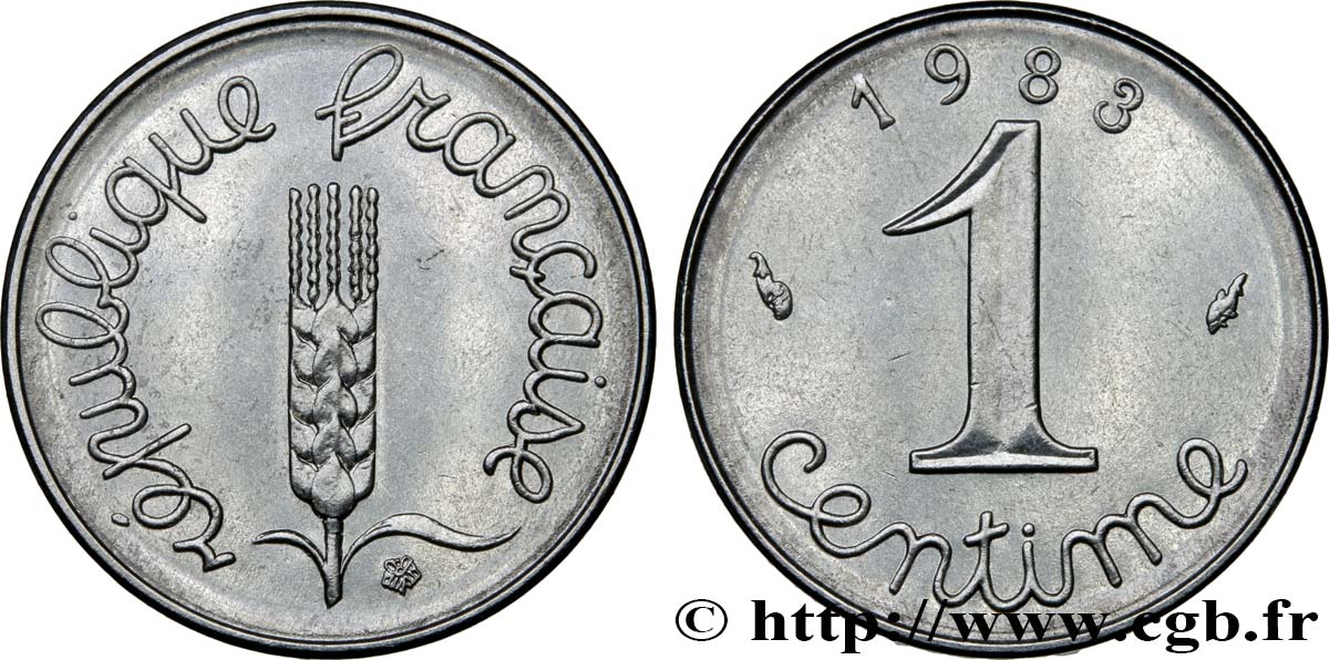 1 centime Épi 1983 Pessac F.106/40 MS62