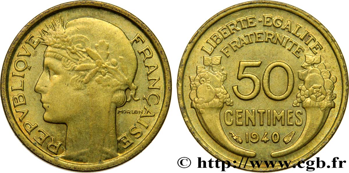 50 centimes Morlon 1940 F.192/17 AU58
