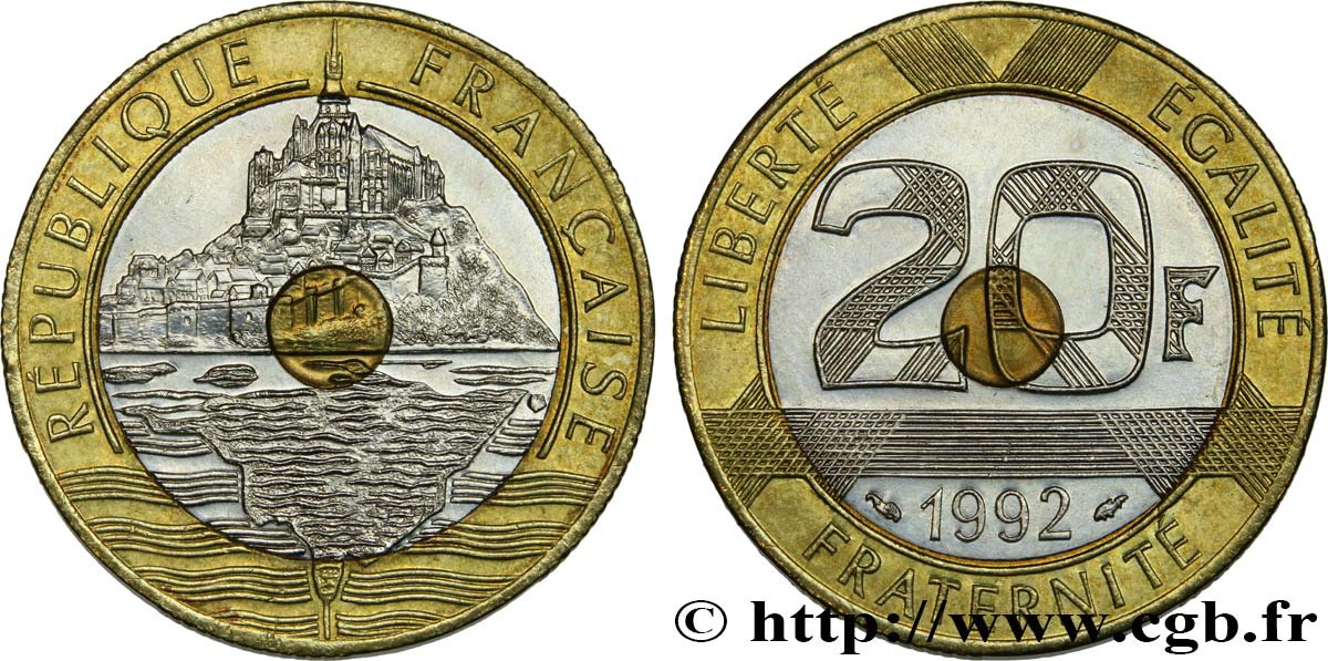 20 francs Mont Saint-Michel 1992 Pessac F.403/2 SPL63
