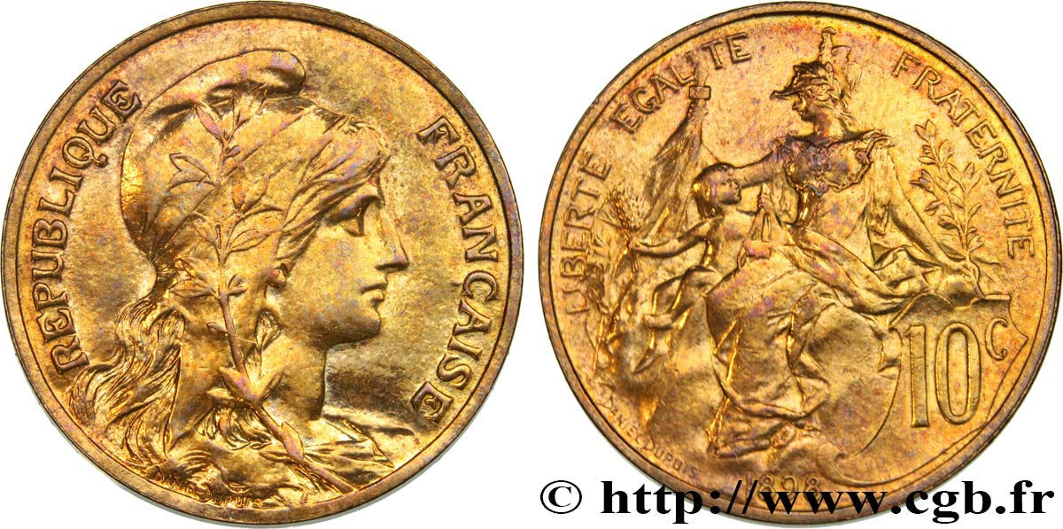 10 centimes Daniel-Dupuis 1898  F.136/5 TTB+ 