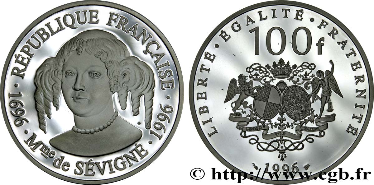 Belle Epreuve 100 francs - Madame de Sevigné 1996  F.1658 1 FDC65 
