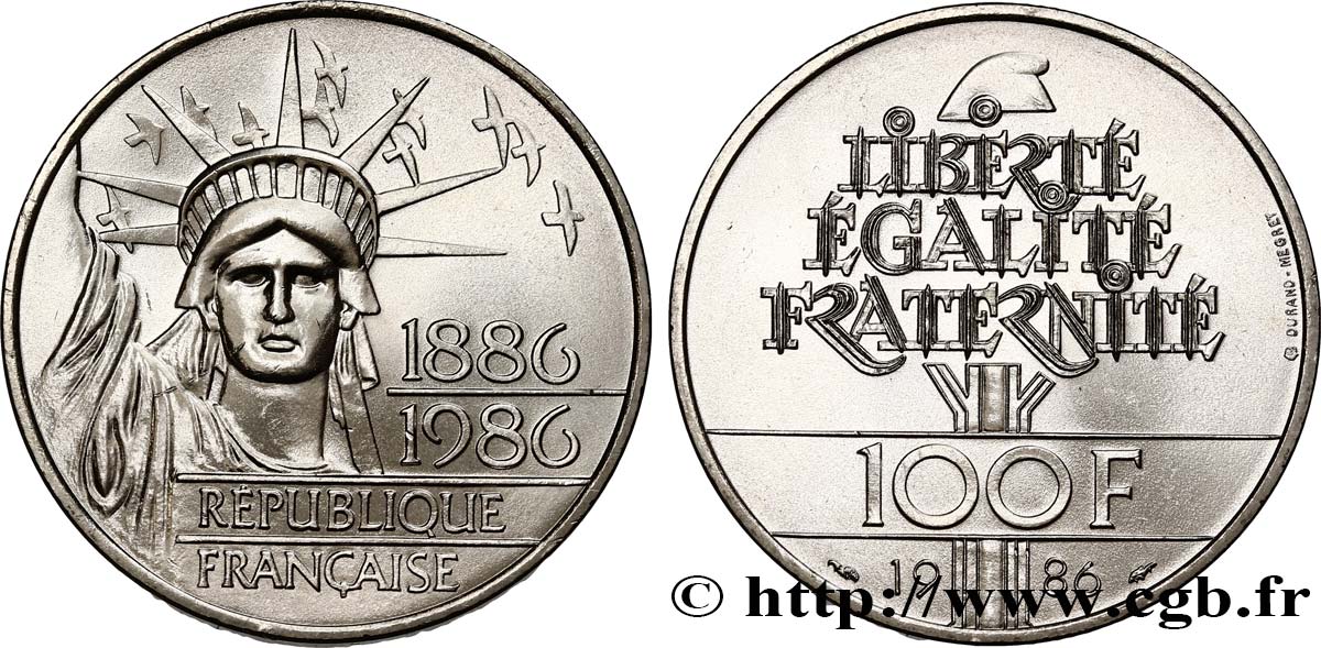 100 francs Liberté (Statue de la) 1986  F.454/2 SPL