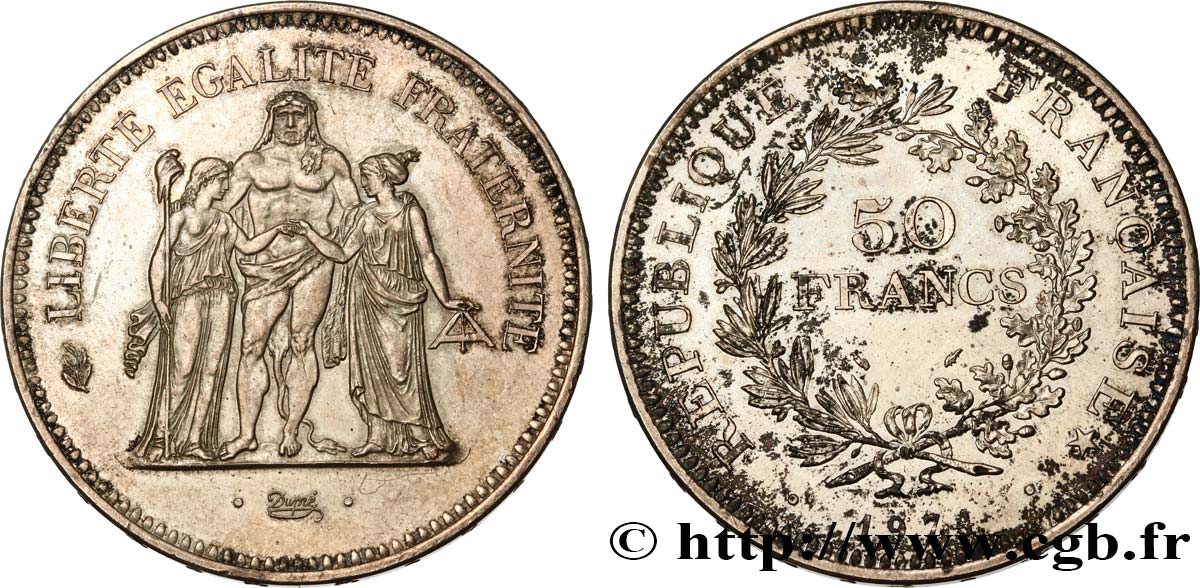 50 francs Hercule 1974 F.427/2 AU58