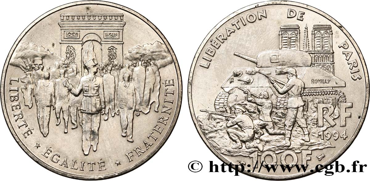 100 francs Libération de Paris 1994 F.462/2 fVZ