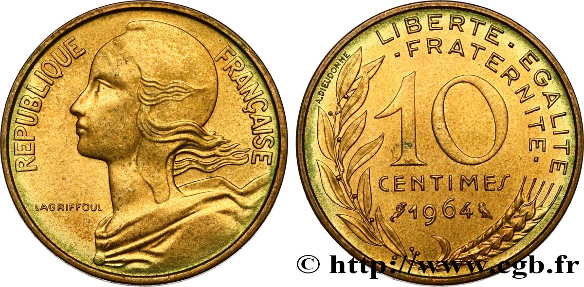 10 centimes Marianne 1964 Paris F.144/4 MS