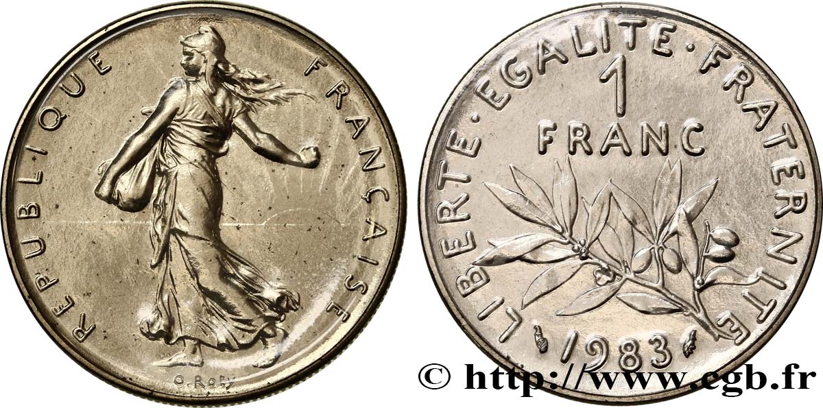 1 franc Semeuse, nickel 1983 Pessac F.226/28 MS
