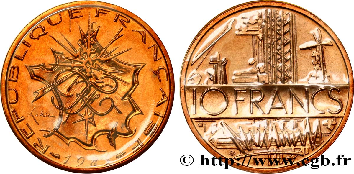 10 francs Mathieu, tranche A 1983 Pessac F.365/11 MS