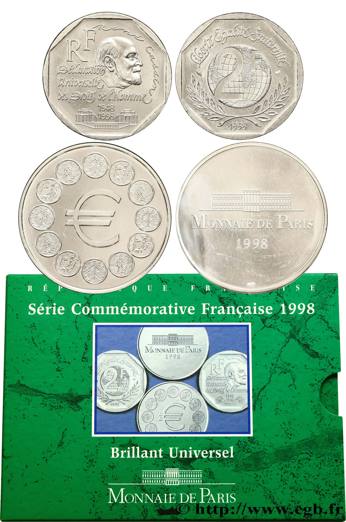 Série Brillant Universel Commémoratives 1998 Paris F.5200/19 FDC