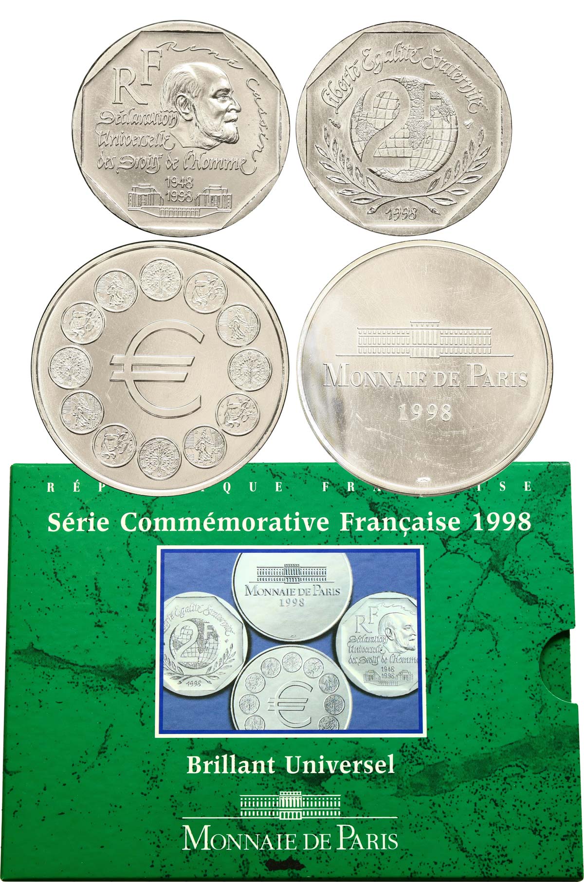 Série Brillant Universel Commémoratives 1998 Paris F.5200/19 MS 