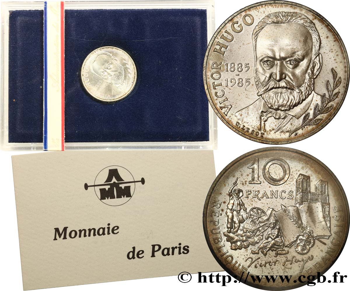 Brillant Universel 10 francs - Victor Hugo 1985  F.1300 2 SPL63